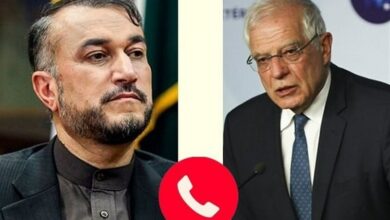 وتبادل أمير عبد اللهيان وبوريل وجهات النظر حول غزة والوكالة