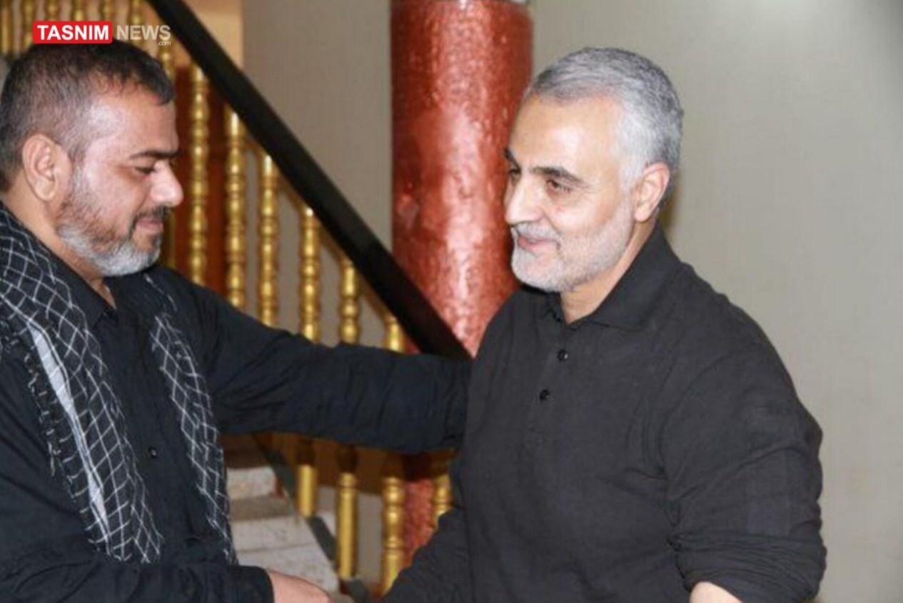 شهید سپهبد قاسم سلیمانی , ابومهدی المهندس , بغداد , کشور عراق , بسیج مردمی عراق |حشد الشعبی , داعش | گروه تروریستی داعش , کشور سوریه ,