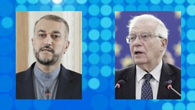 مكالمة هاتفية بين بوريل وأمير عبد اللهيان بشأن التفجير الإرهابي في كرمان