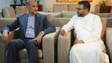 استقبل وزير خارجية سريلانكا الأمير عبد اللهيان