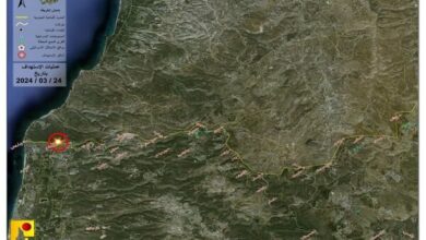 قصف حزب الله بقذائف الهاون على قاعدة “جلول علم” التابعة للكيان الصهيوني