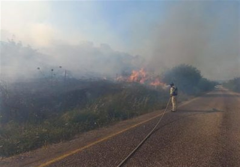 صواريخ المقاومة الشمالية أشعلت النار في فلسطين المحتلة