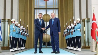 لقاء “أردوغان” ورئيس وزراء اليونان في أنقرة