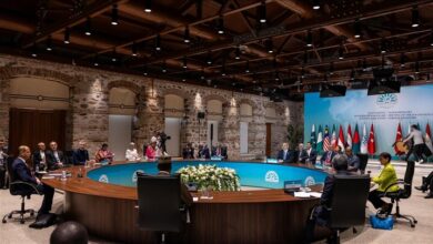 البيان الختامي لمجموعة الـ8: نطالب بوقف فوري ودائم لإطلاق النار في غزة