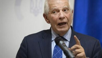 رد فعل بوريل على مقتل الفلسطينيين في النصيرات