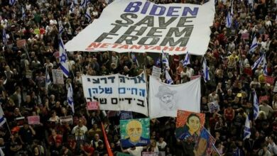 ونظمت مظاهرات ضد الحكومة الصهيونية يوم السبت