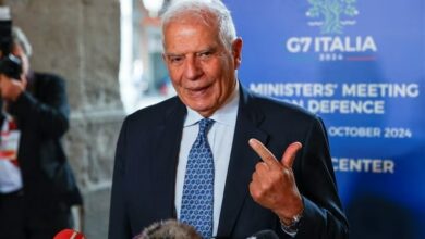 وأعاد بوريل التأكيد على تثبيت وقف إطلاق النار في المنطقة