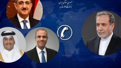 وتشاور وزراء خارجية قطر وسوريا ومصر مع عراقجي