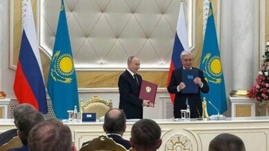 التوقيع على وثيقة حول تعميق الشراكة الاستراتيجية بين روسيا وكازاخستان