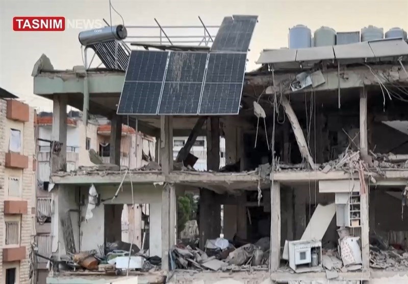 الدمار الذي خلفته هجمات الكيان الصهيوني على مدينة بعلبك التاريخية