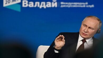 بوتين: لدينا أفكارنا الخاصة لحل الأزمة في الشرق الأوسط