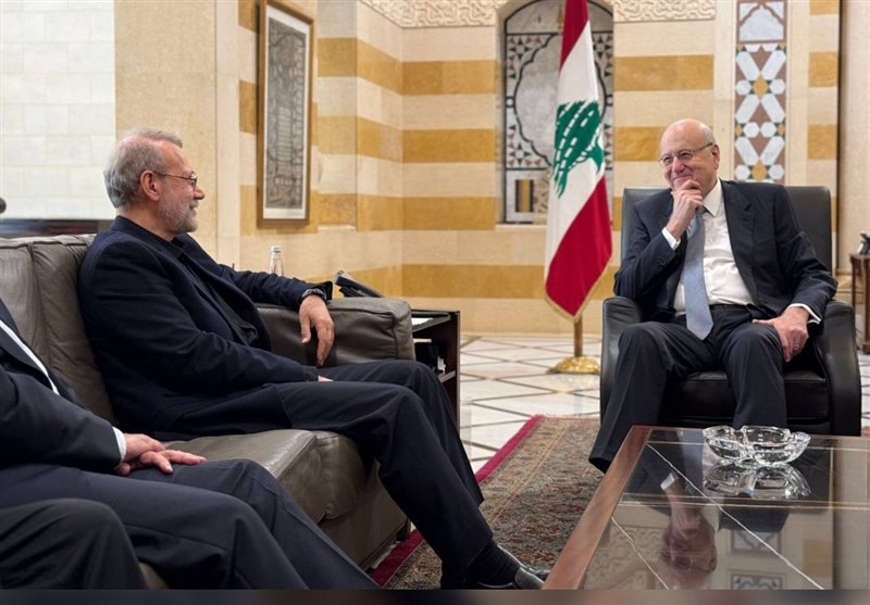 لقاء لاريجاني مع ميقاتي ونبي بري في بيروت