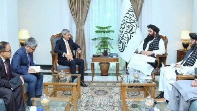 مشاورات ممثل وزارة الخارجية الهندية مع مسؤولي طالبان في كابول