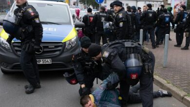 احتجاجات الناشطين الأكراد في ألمانيا ضد تصرفات تركيا في سوريا