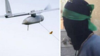 اصطياد الطائرة الإسرائيلية بدون طيار واستخدامها ضد الغزاة