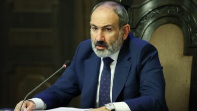 باشينيان: دستور أرمينيا لا يتضمن أي مطالبات إقليمية