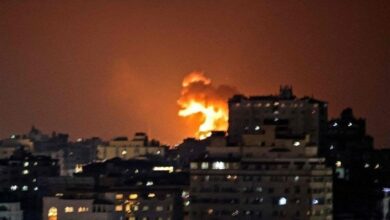 جريمة قصف منزلين سكنيين شمال غزة