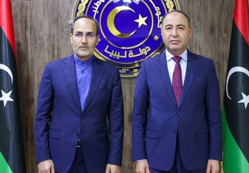 لقاء السفير الإيراني مع وزير الخارجية الليبي بالوكالة