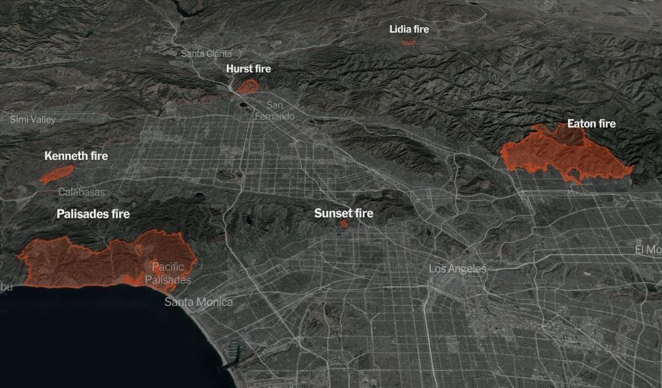 آتشسوزی , کشور آمریکا ,