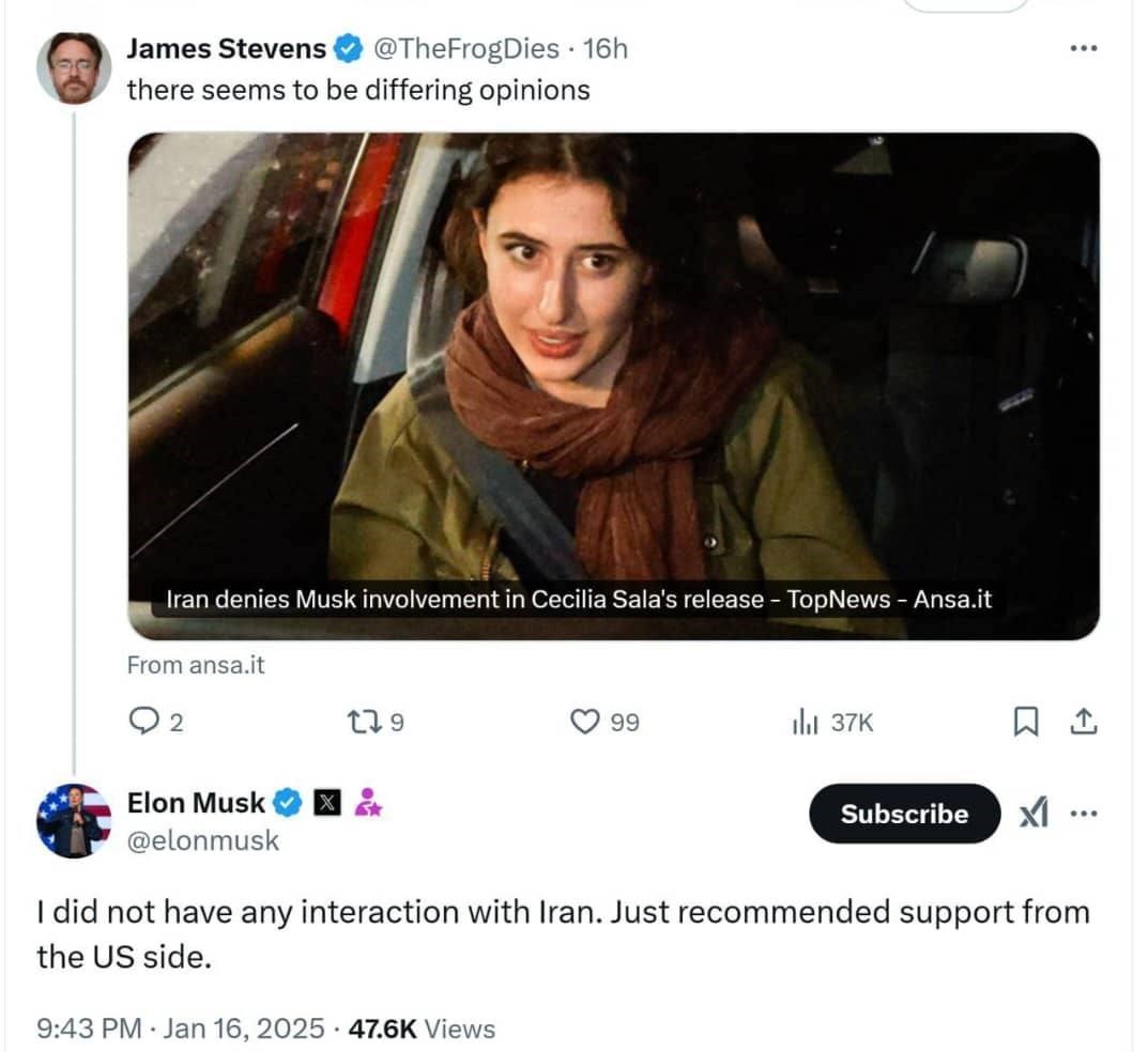 سخنگوی وزارت امور خارجه , ایلان ماسک , کشور آمریکا ,