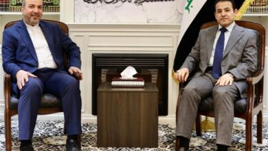 ركز التعاون الإيراني -العراق على التشاور مع السفير الإيراني إلى بغداد