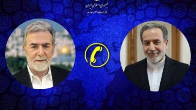 مشاورة هاتفية بين عراقجي والأمين العام لحركة الجهاد الإسلامي في فلسطين