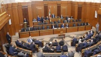 جلسة البرلمان اللبنانية لمناقشة البيان الوزاري