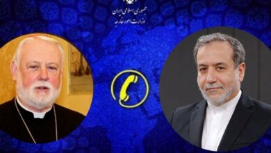 محادثة هاتفية من وزراء الخارجية الإيرانية والفاتيكان