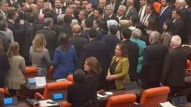 الاشتباكات في البرلمان التركي