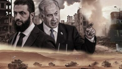 براثن إسرائيل في حلق سوريا ، يبتسم الحكام الجدد!