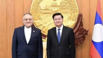 تسليم السفير الإيراني إلى الرئيس لاوس