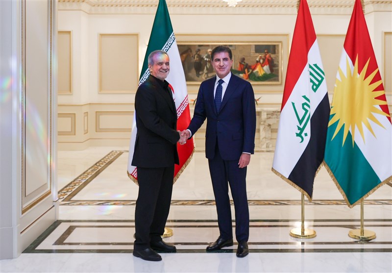 تهانينا لنيشيرفان بارزاني لكبار المسؤولين الإيرانيين