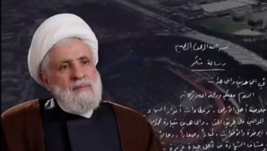 رسالة تقدير نايم قاسم إلى وداع الشهداء في الأمة