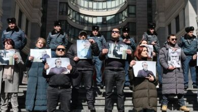 مظاهرات في أرمينيا للإفراج عن السجناء الأرمن في باكو