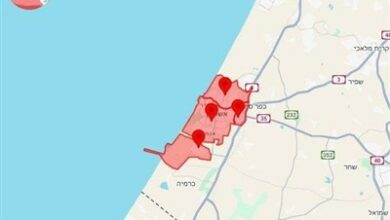 هجوم صاروخ مقاومة فلسطينية على عساقالان