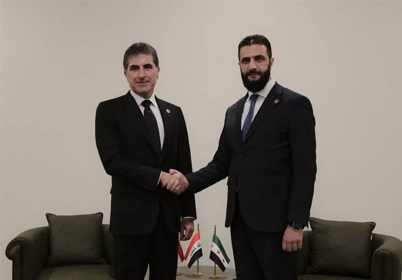 اجتماع نيكروفان بارزاني مع رئيس الحكومة المؤقتة السورية في أنطاليا