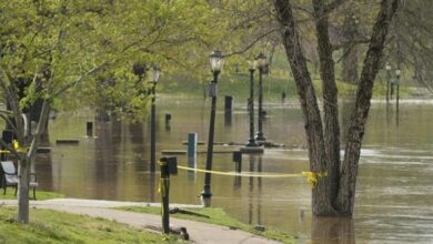 تنبيهات للفيضانات المنخفضة في الولايات المتحدة