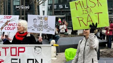 عقد احتجاجات مكافحة trump في الدول الأوروبية