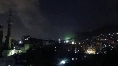 غزو النظام الإسرائيلي لمنطقة بارزي في العاصمة السورية