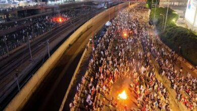 مظاهرات حاشدة في مانهاتن دعماً لفلسطين واحتجاجاً على وجود نتنياهو / تظاهرات , نتنياهو , إسرائيل , الكيان الصهيوني , الأراضي المحتلة