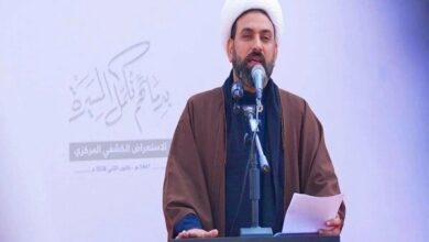 مظاهرات عراقية حاشدة أمام مطار النجف رفضا لوقف الرحلات الإيرانية / حركة النجباء , العراق , إيران , محور المقاومة , الوجود الأمريكي