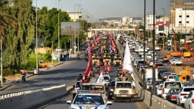 رئیس الوزراء العراقی: لن نسمح باستخدام أراضينا وأجوائنا ضد الجيران / الحشد الشعبي , العراق , بغداد , يوم السيادة الوطنية , نصر الشهداء