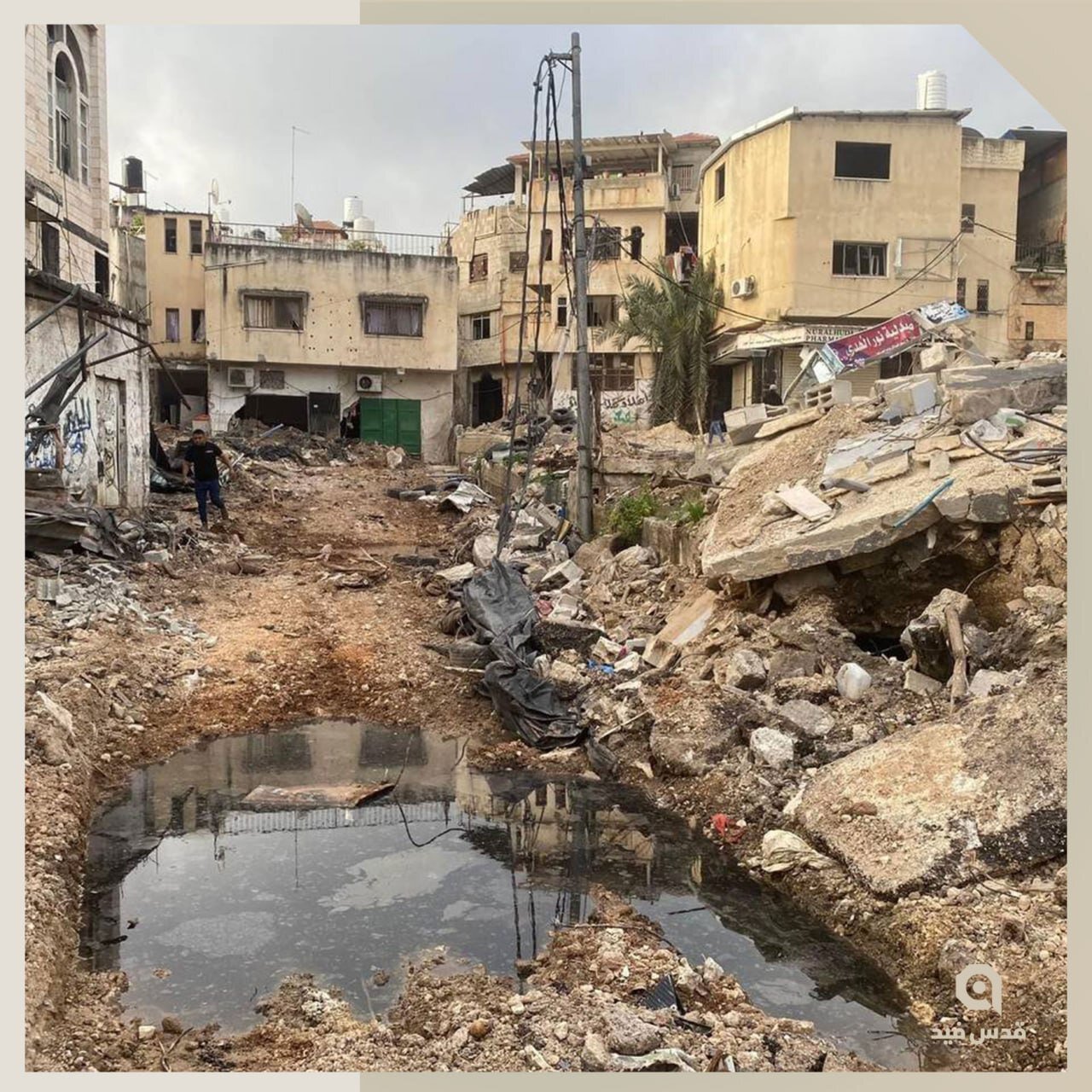 ویرانی گسترده در اردوگاه نورشمس پس از تجاوز سه روزه صهیونیستها