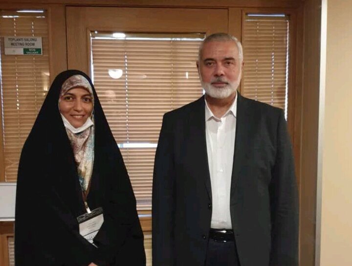 Narration of the international activist woman from the meeting with Martyr Ismail Haniyeh