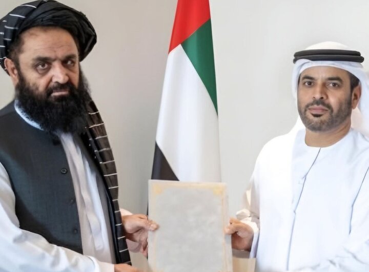 The UAE received the ambassador of the interim government of Afghanistan