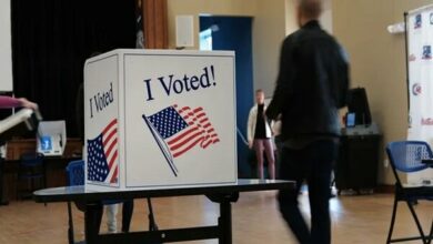 “Harris’s” slight lead over “Trump”