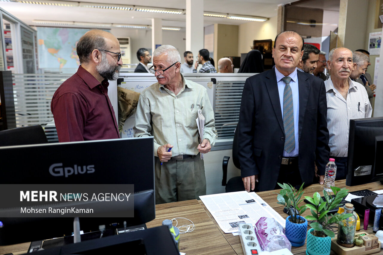 بازدید هیئت رسانهای سوریه از خبرگزاری مهر و روزنامه تهران تایمز