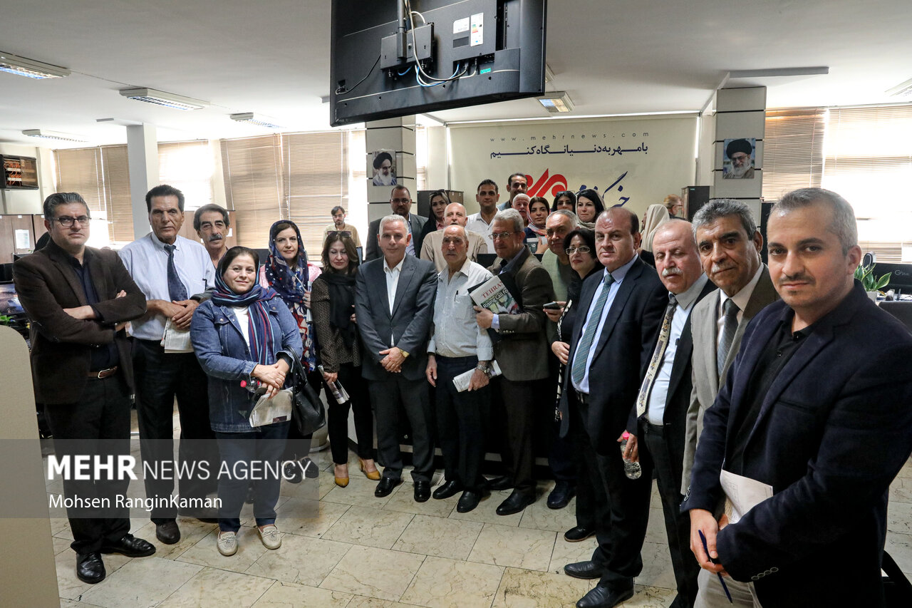 بازدید هیئت رسانهای سوریه از خبرگزاری مهر و روزنامه تهران تایمز