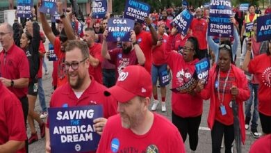 The possibility of a strike of 45,000 American port workers