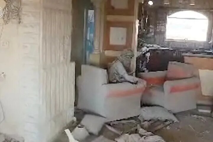 When the Zionists are even afraid of the place of martyrdom of “Al-Sinwar”.